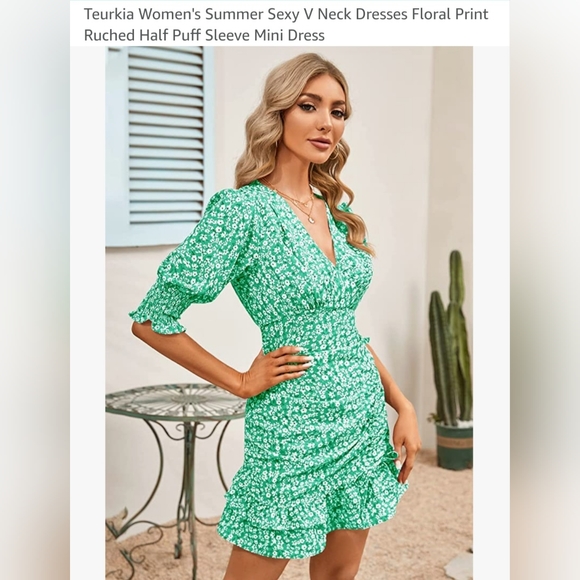 Flirty V- Neck dress - Picture 6 of 7